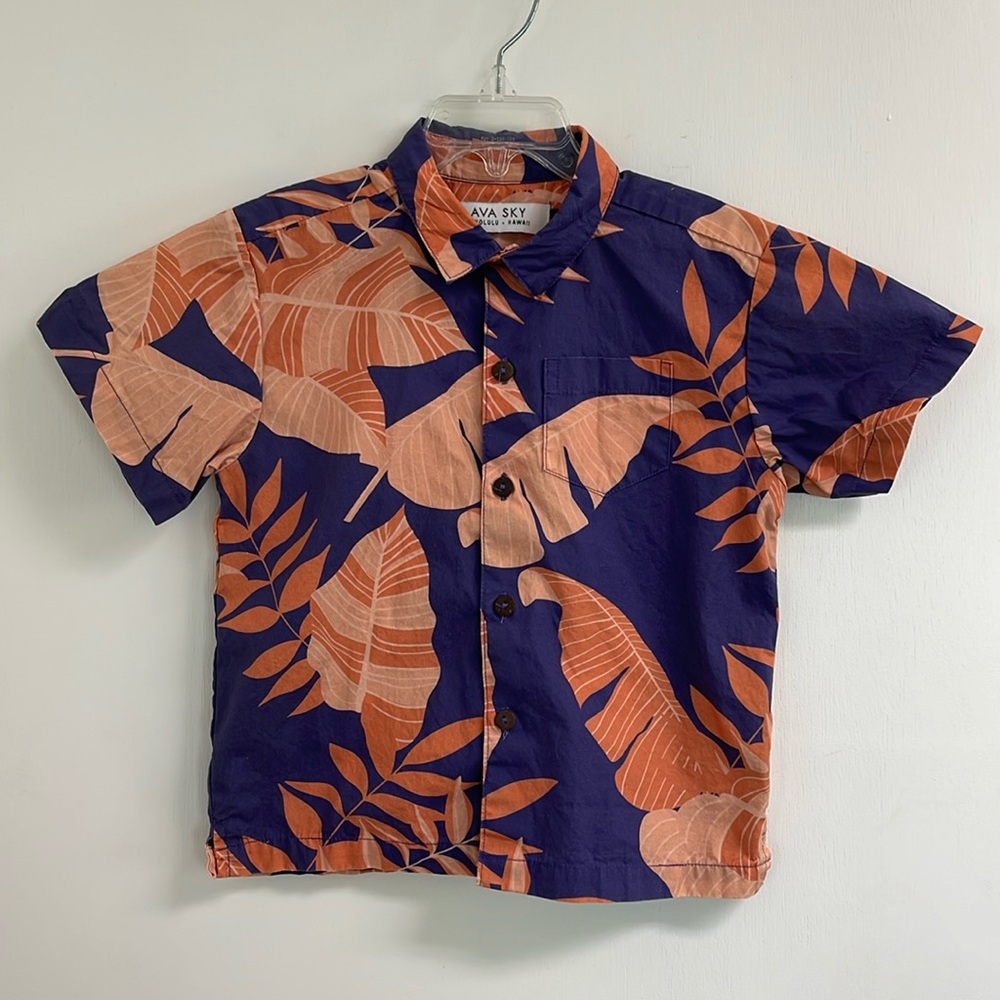 Ava Sky Boys Aloha Shirt Hunter - Size 6